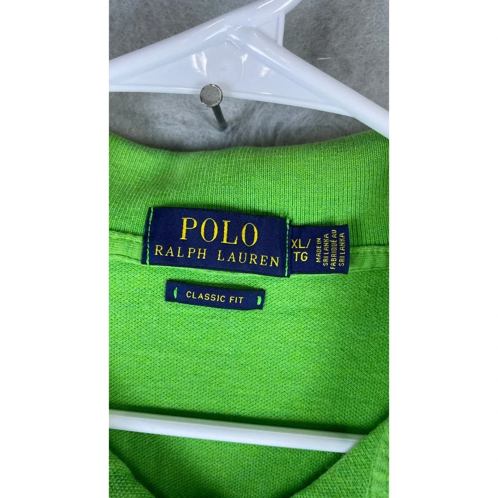 Polo Ralph Lauren Polo Shirt Mens XL Green Good Short Sleeve Classic Fit Pony